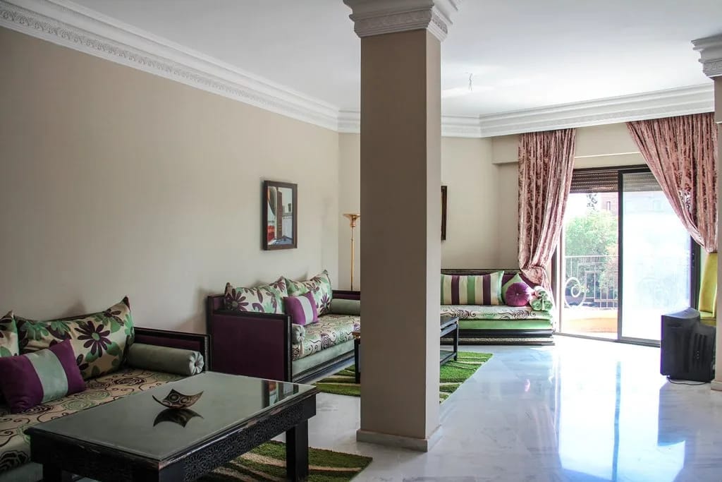 Location appartement meublée longue durée Hivernage Marrakech - Photo 9