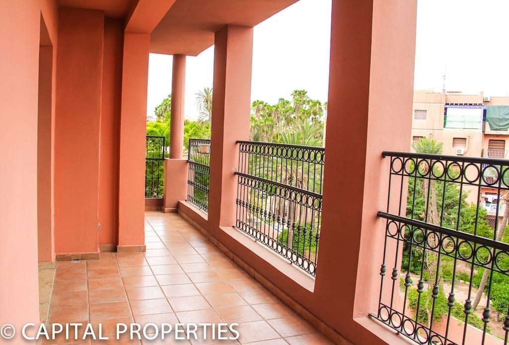 Location longue durée appartement avec terrasse a Majorelle Marrakech - Photo 2