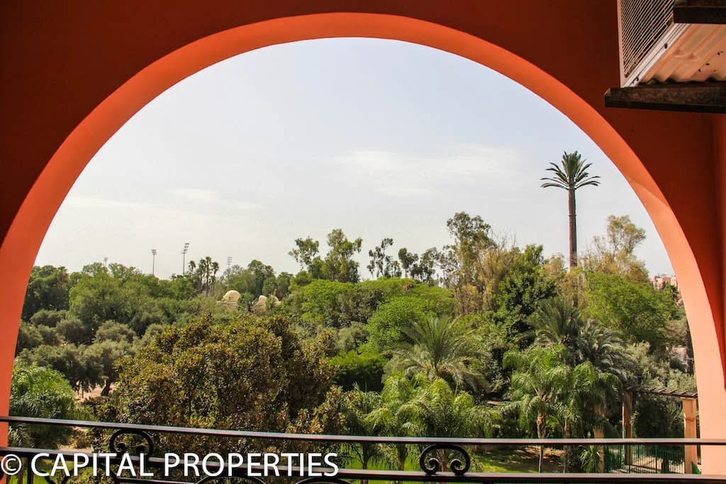 Location longue duree appartement sur jardin Harti Marrakech - Photo 8