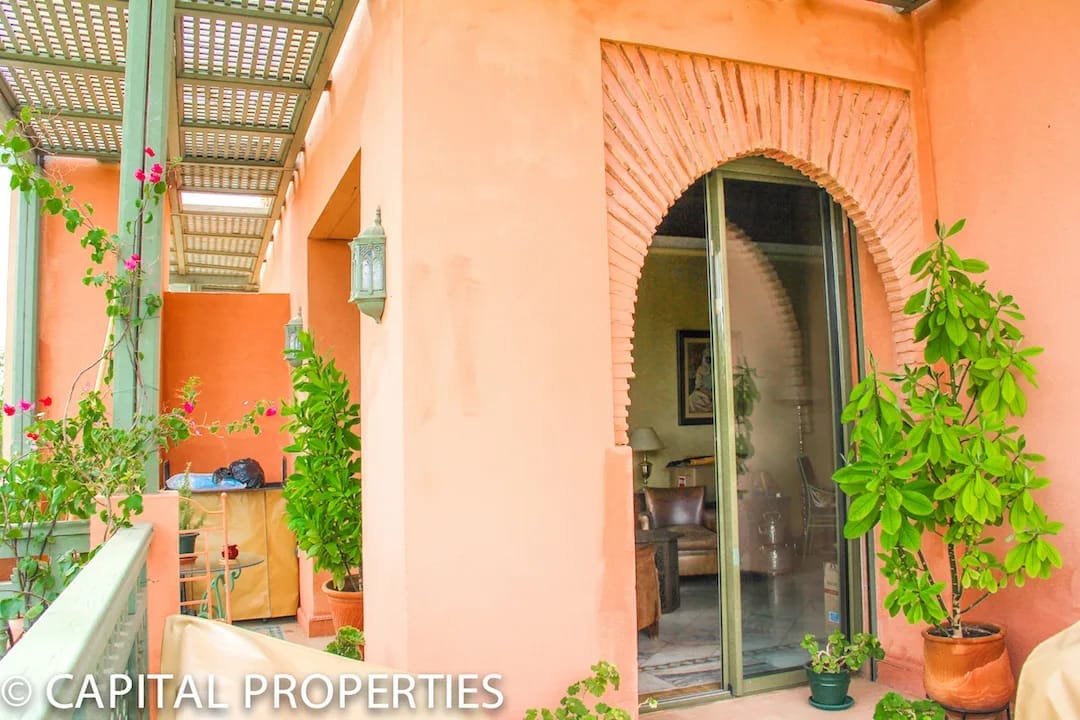 Location lumineux appartement longue durée palmeraie de marrakech - Photo 8