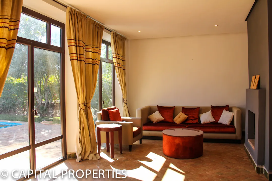 Location longue duree villa meublee Golf Samanah Marrakech - Photo 12