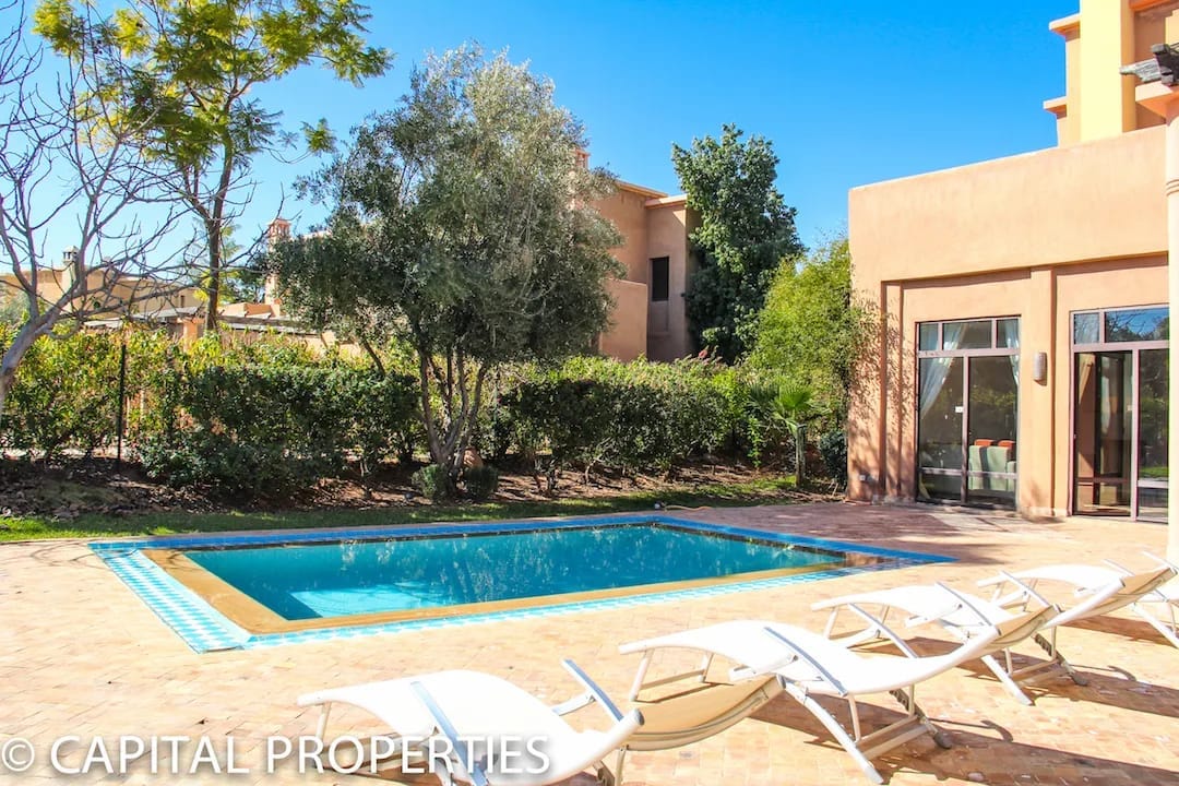 Location longue duree villa meublee Golf Samanah Marrakech - Photo 2