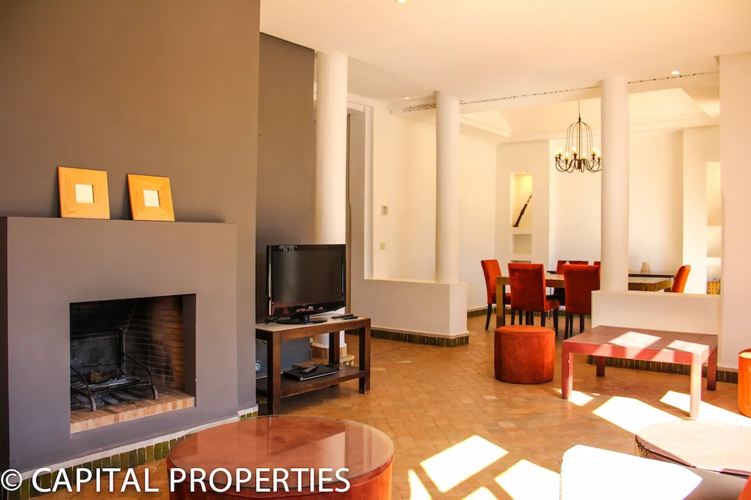 Location longue duree villa meublee Golf Samanah Marrakech - Photo 8